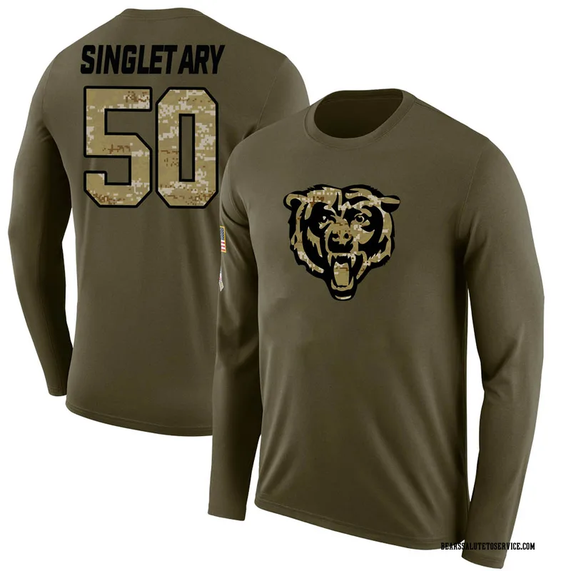 Mike Singletary Legend Salute to Service T-Shirt - Olive - Tshirtsedge